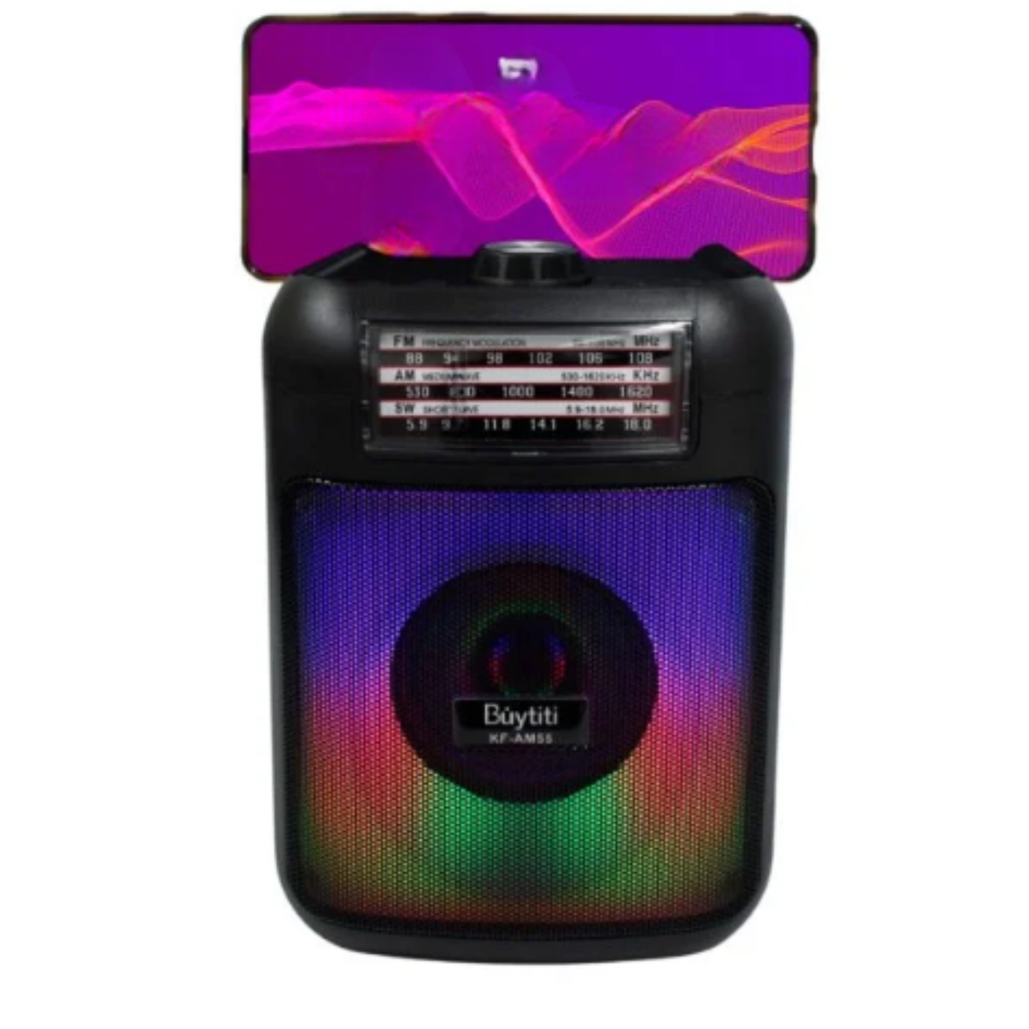 Radio AM / FM con Bluetooth, con soporte para celular, power bank