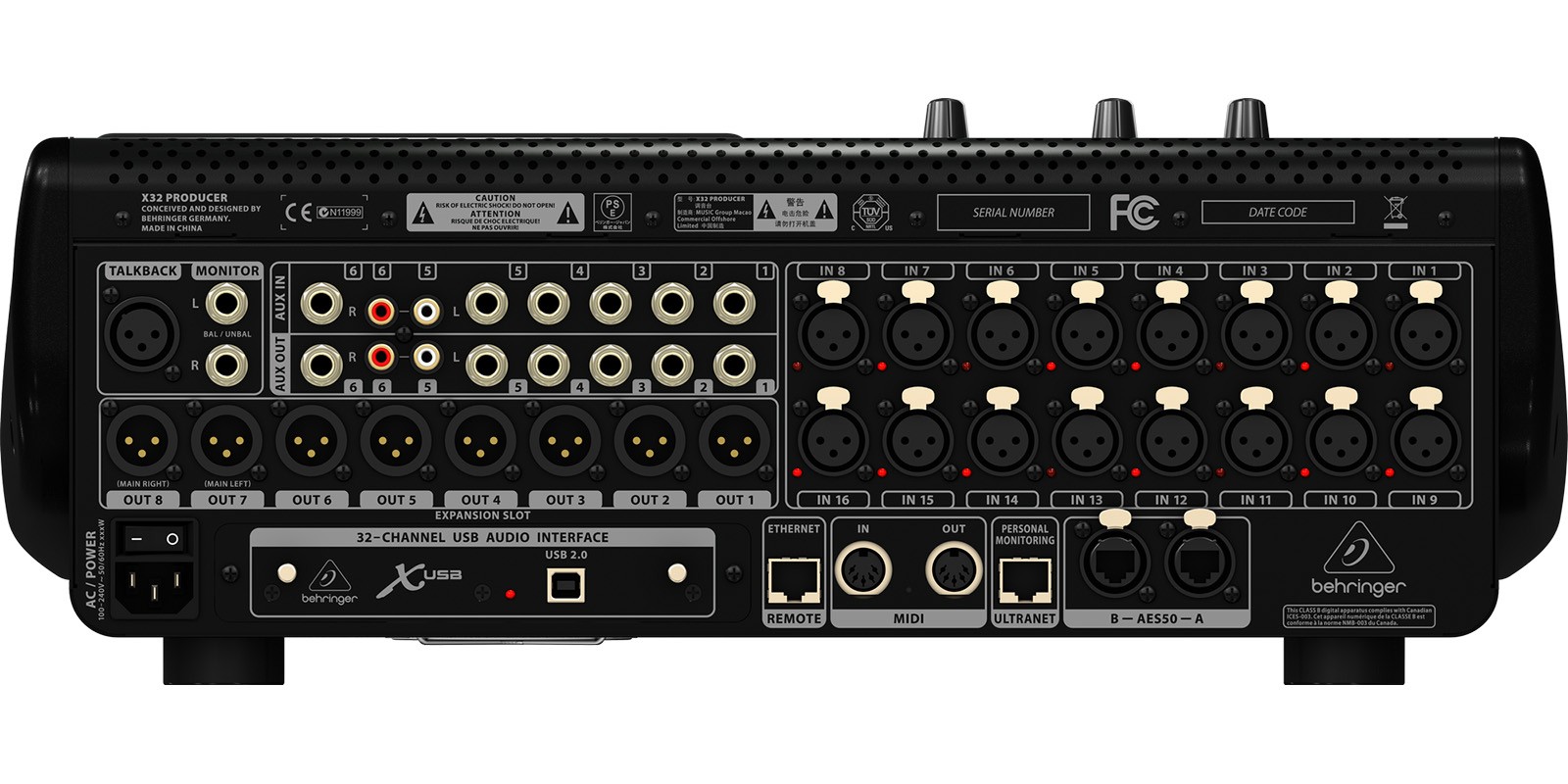 Mezcladora de rack BEHRINGER X32 PROD
