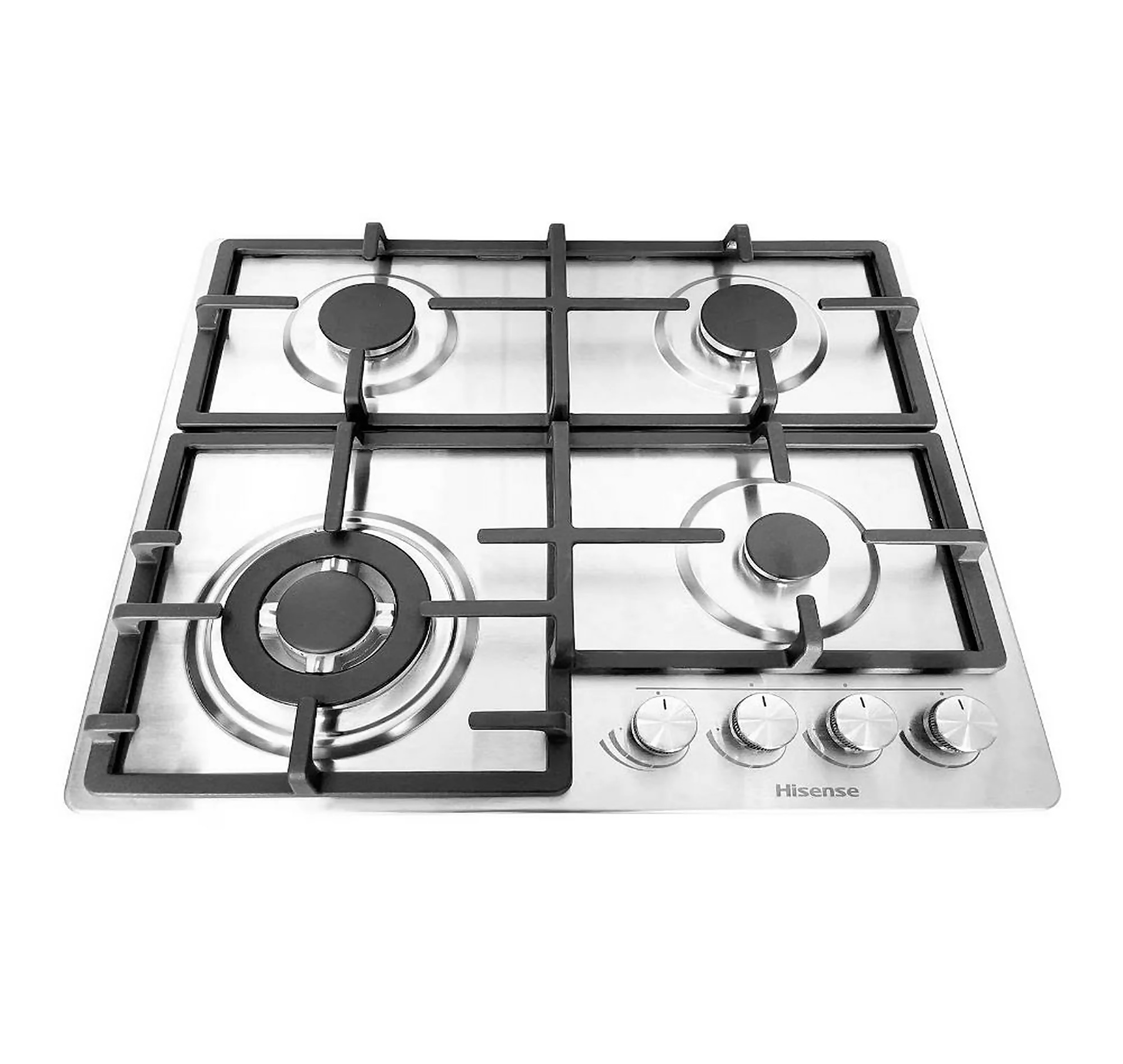 Parrilla Empotrable de Gas Hisense HGH642SS Acero 4 Quemadores