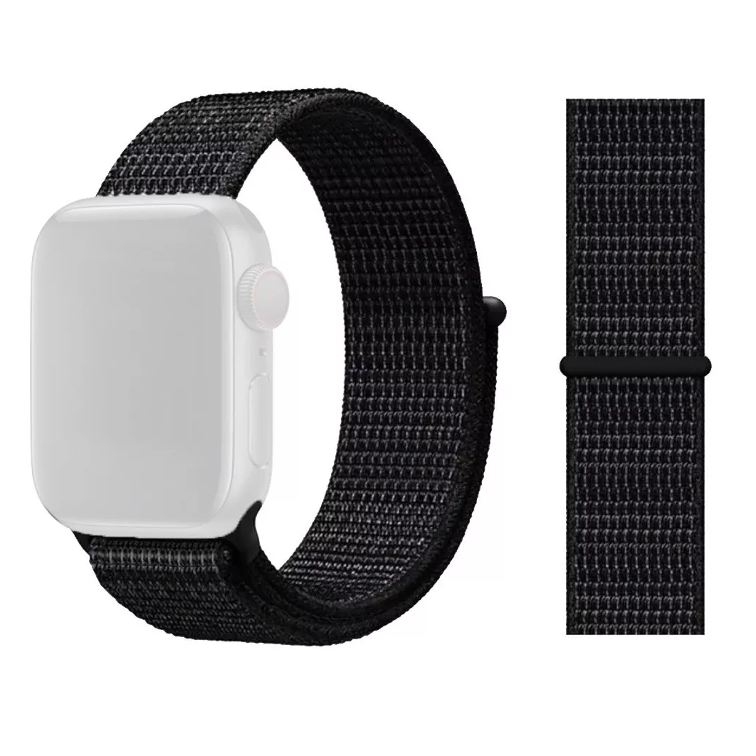 Correa Extensible Para Apple Watch Serie Se/6/5/4/3/2/1 Tela 38 mm Azul Claro