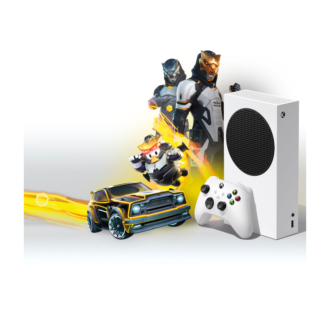 Consola Xbox Series S 512gb Ssd Paquete Gilded Hunter Blanco Detalle