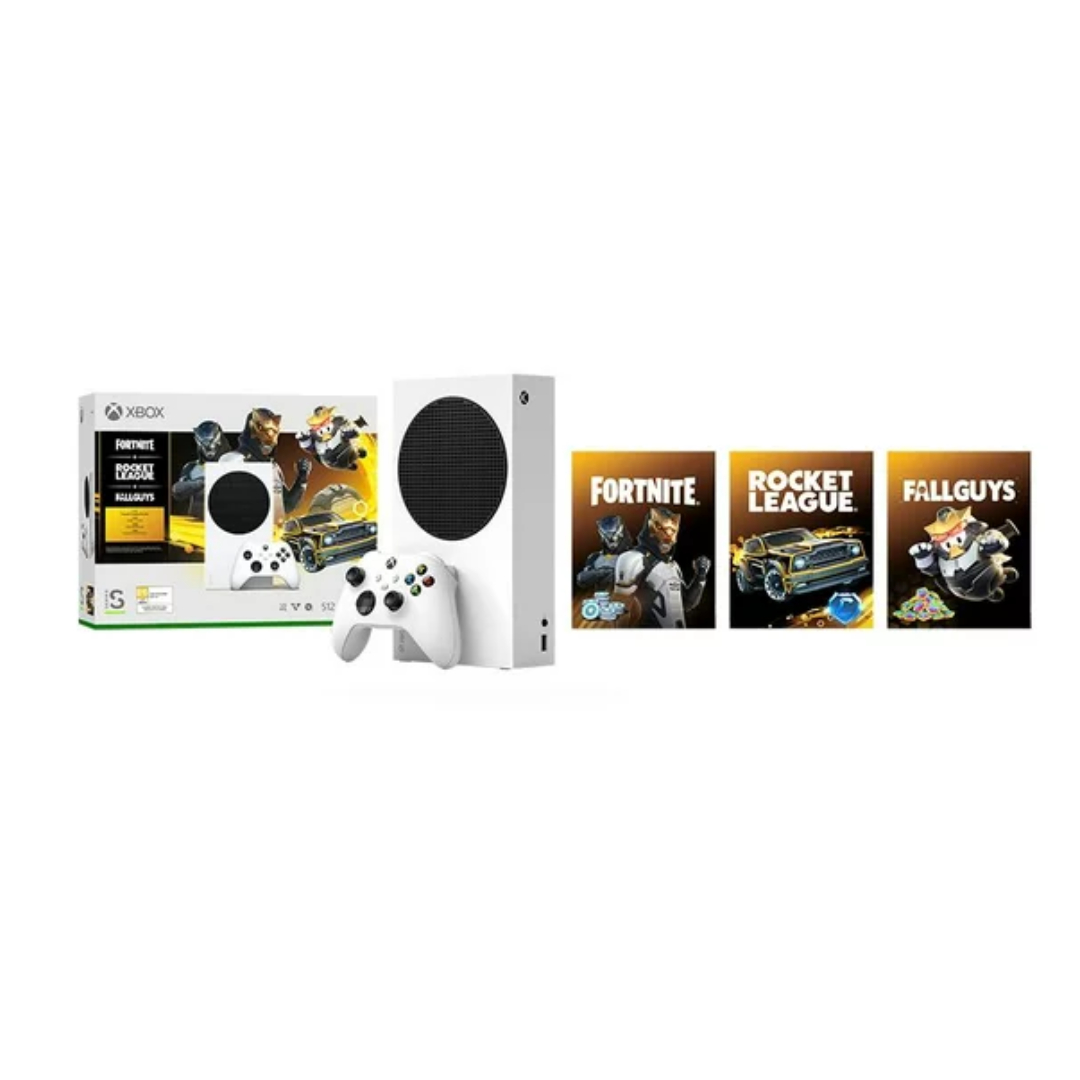 Consola Xbox Series S 512gb Ssd Paquete Gilded Hunter Blanco Detalle