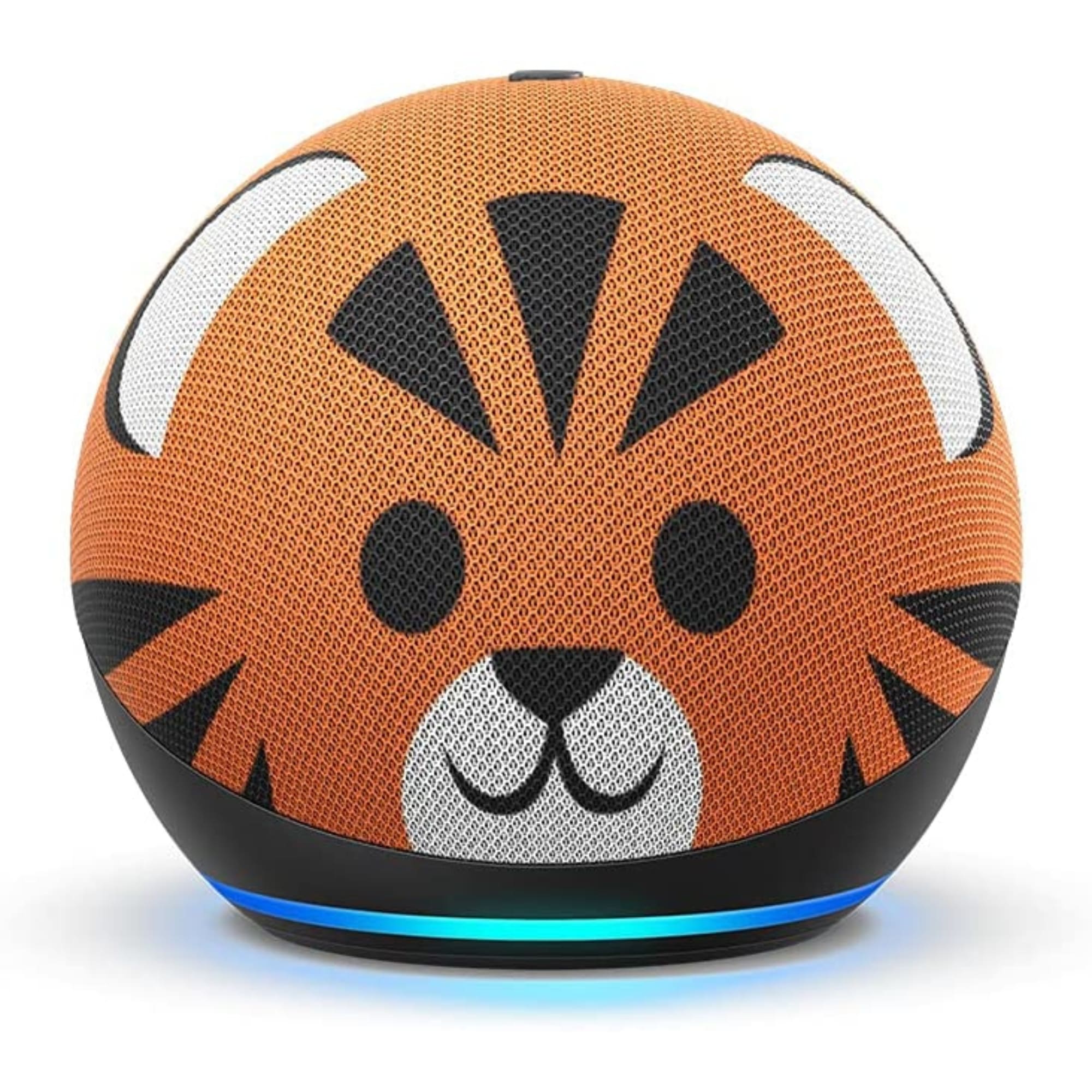 Amazon Echo Dot 4th Gen con asistente virtual Alexa para niños, Tigre