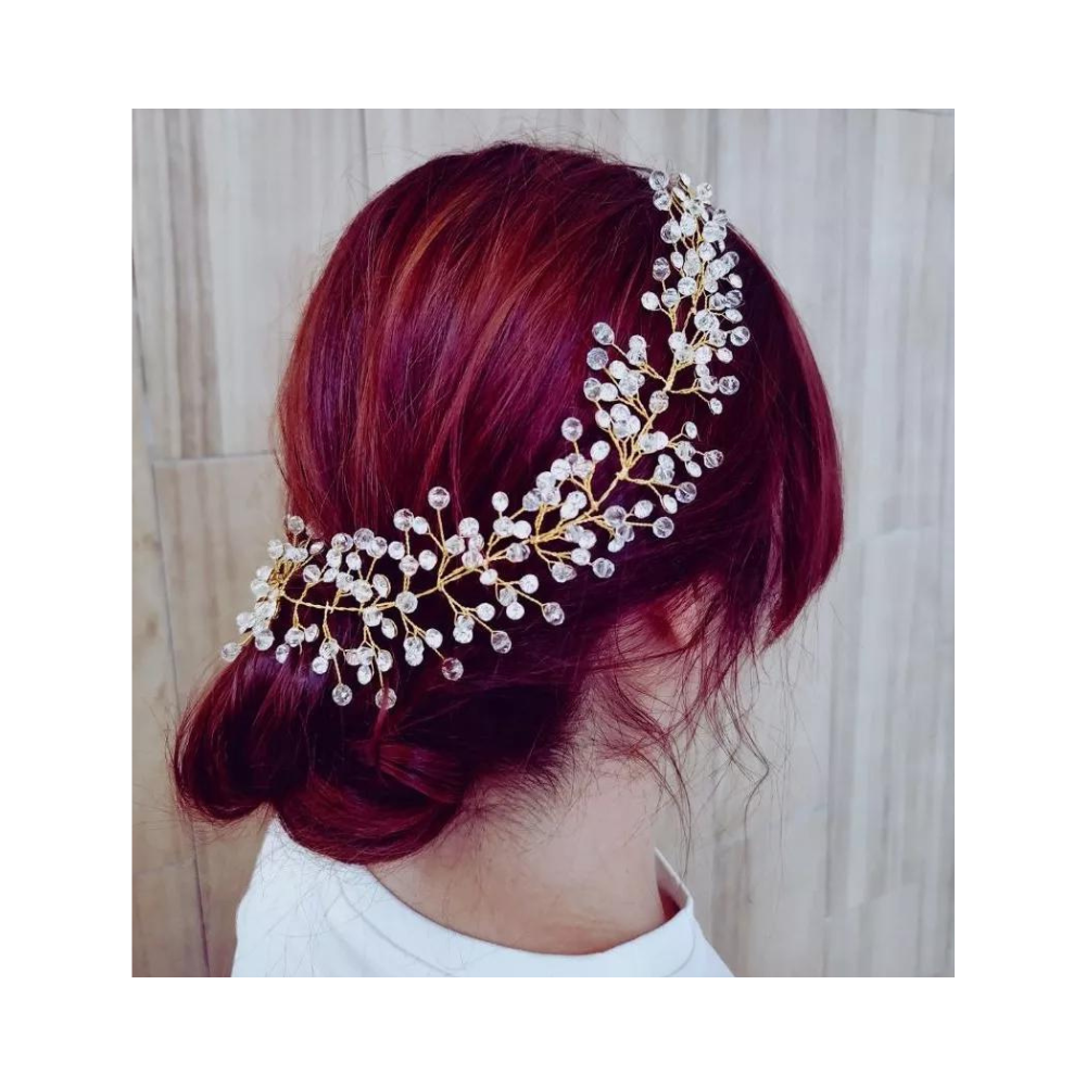 Diadema De Boda Fino Elegante De Cristal Accesorio Cabello