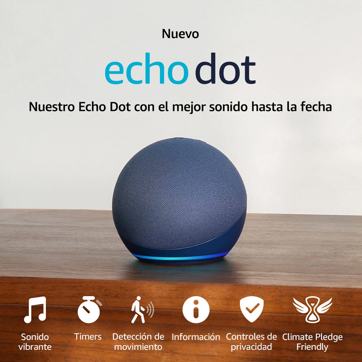 Bocina inteligente Alexa ECHO DOT 5A GEN TB TWILIGHT Azul ALB1**.