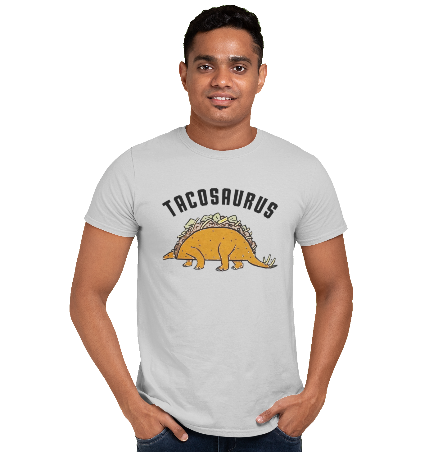 Playera Caballero Dama y Niño TacoSaurus Meme Dinosaurios