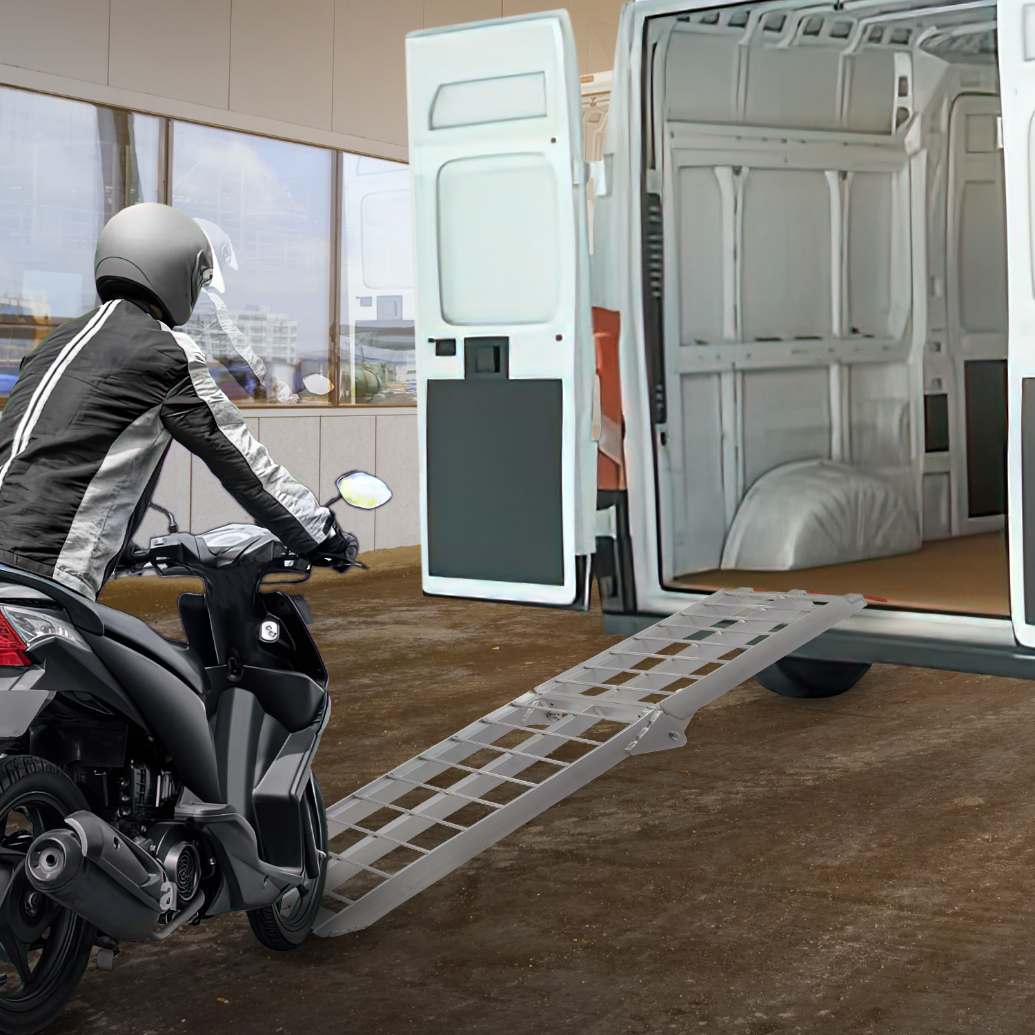 Rampa Aluminio Escalera Carga Max. 750lb Motocicleta