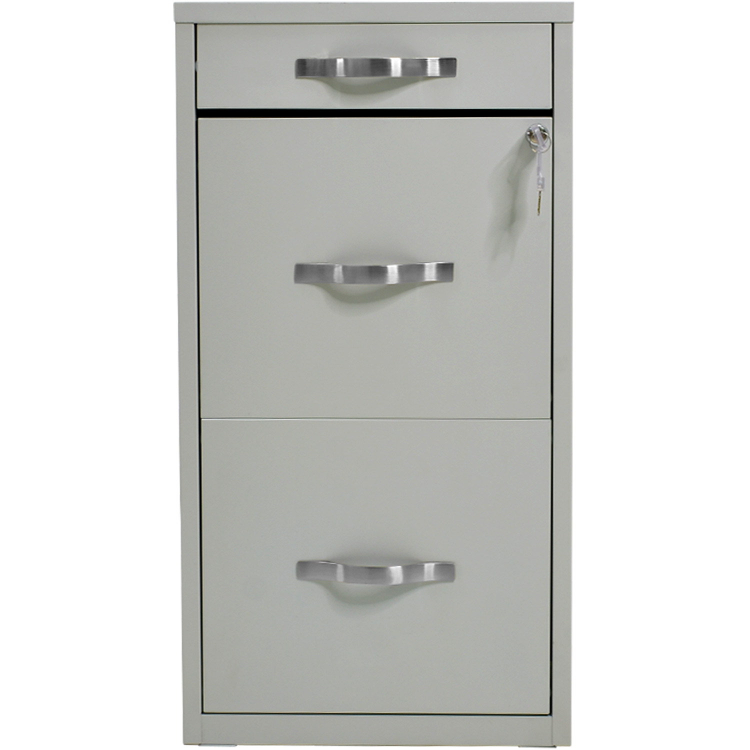 Archivero Metalico 2 Gabinetes + 1 Cajon Oficina Papelero Gris