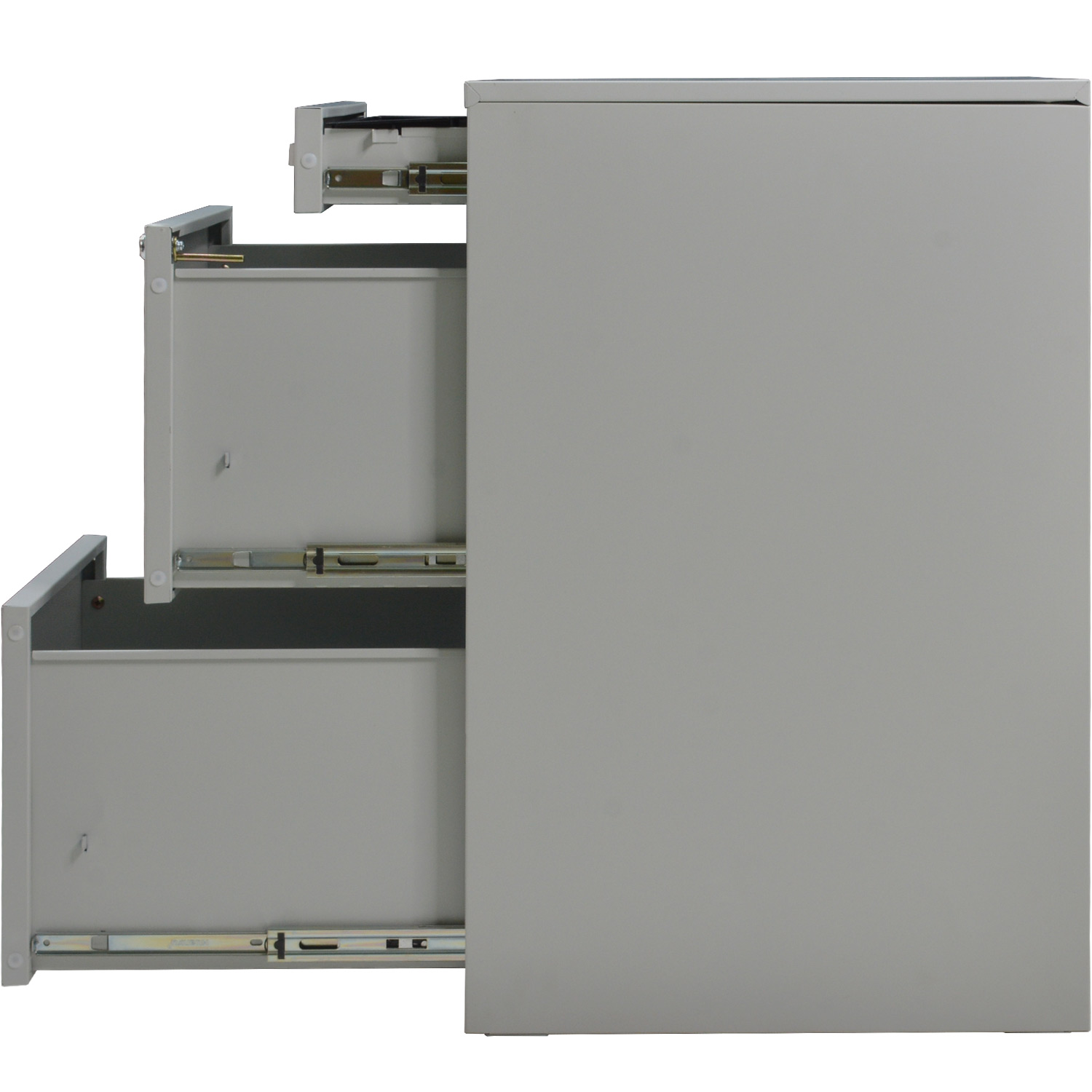 Archivero Metalico 2 Gabinetes + 1 Cajon Oficina Papelero Gris