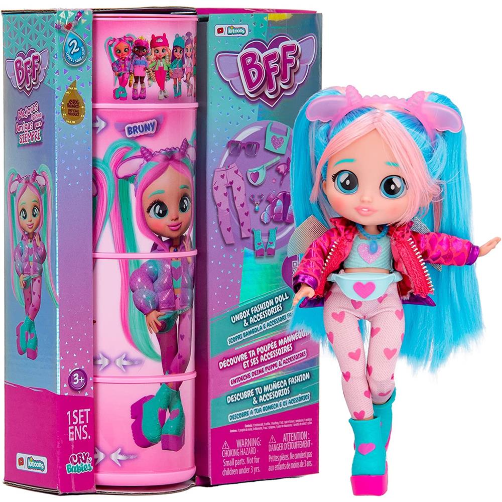 Cry Babies Bff Muñeca Bruny 9 Sorpresas 19 Cm Serie 2