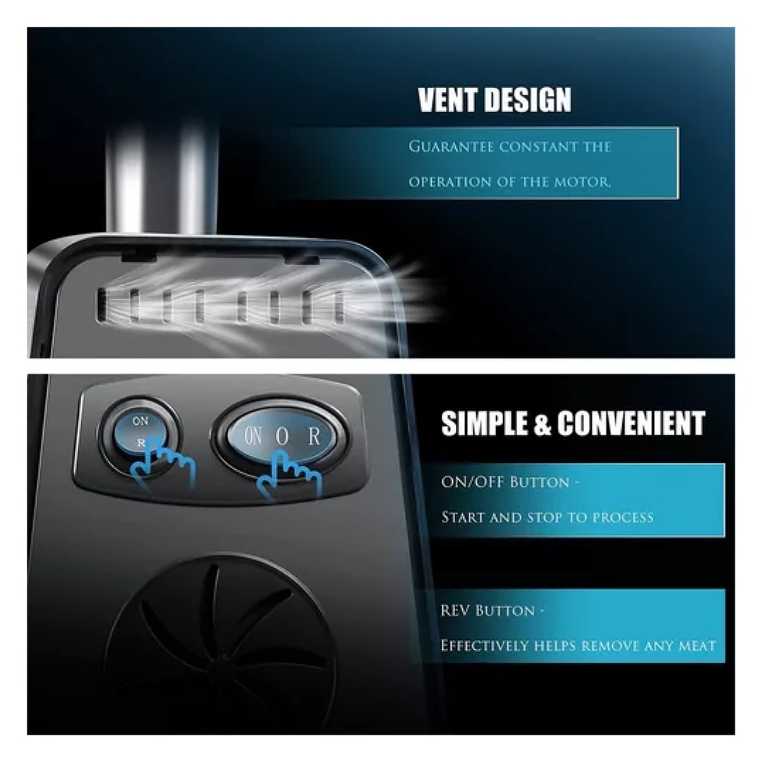 Picadora De Carne Eléctrica De Acero Inoxidable 2800w