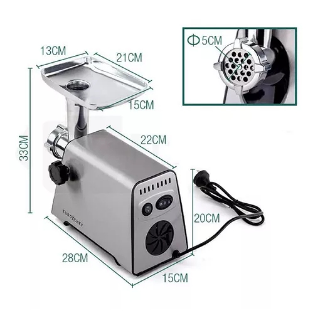 Picadora De Carne Eléctrica De Acero Inoxidable 2800w