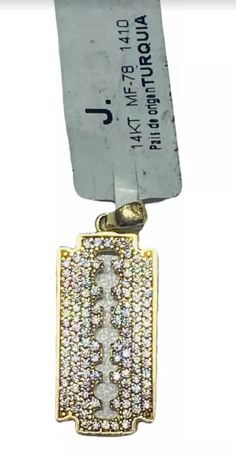 Kit Cadena + Dije Elegante Navaja Oro 14 K. + Obsequio