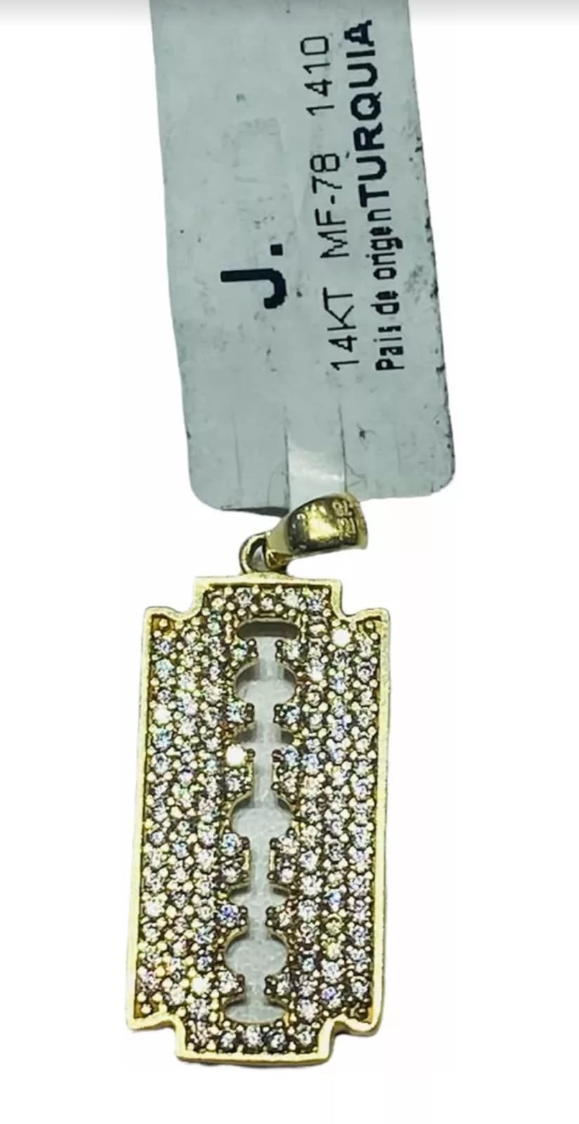 Kit Cadena + Dije Elegante Navaja Oro 14 K. + Obsequio