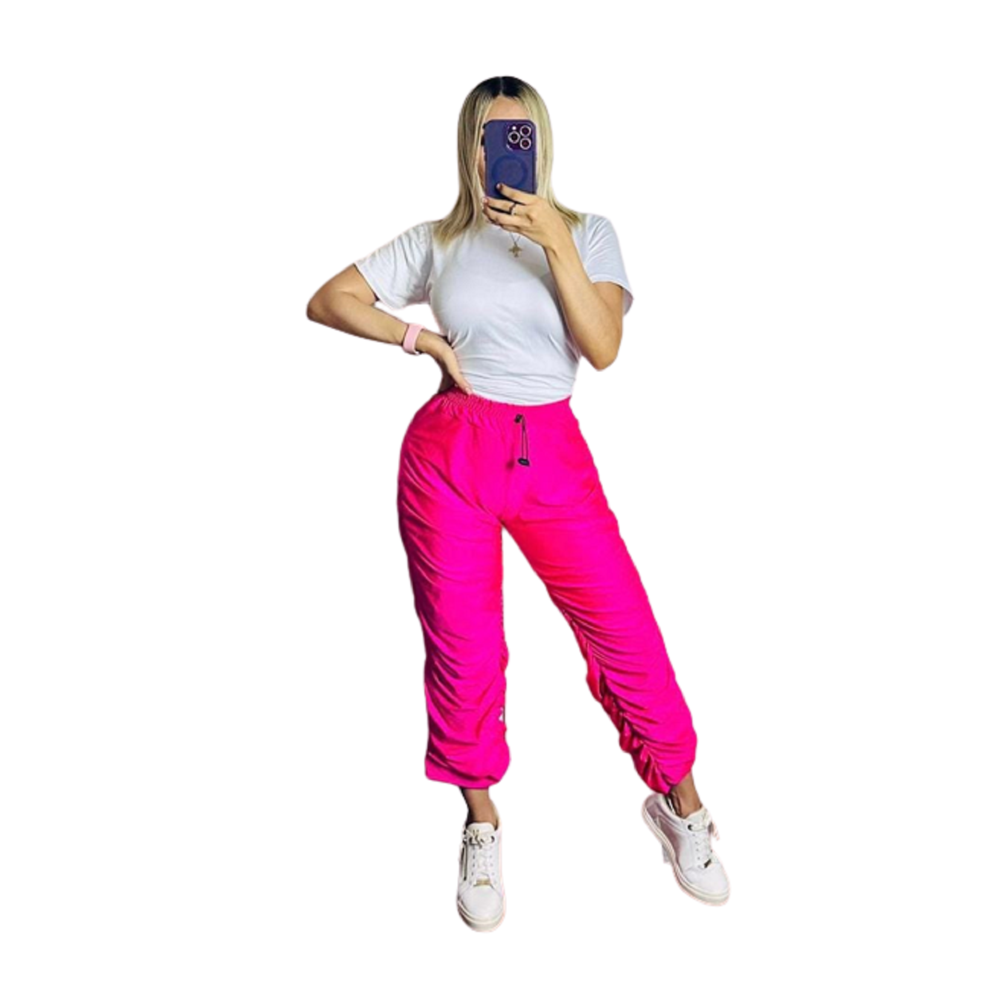 Jogger para dama, pantalón corrugado casual