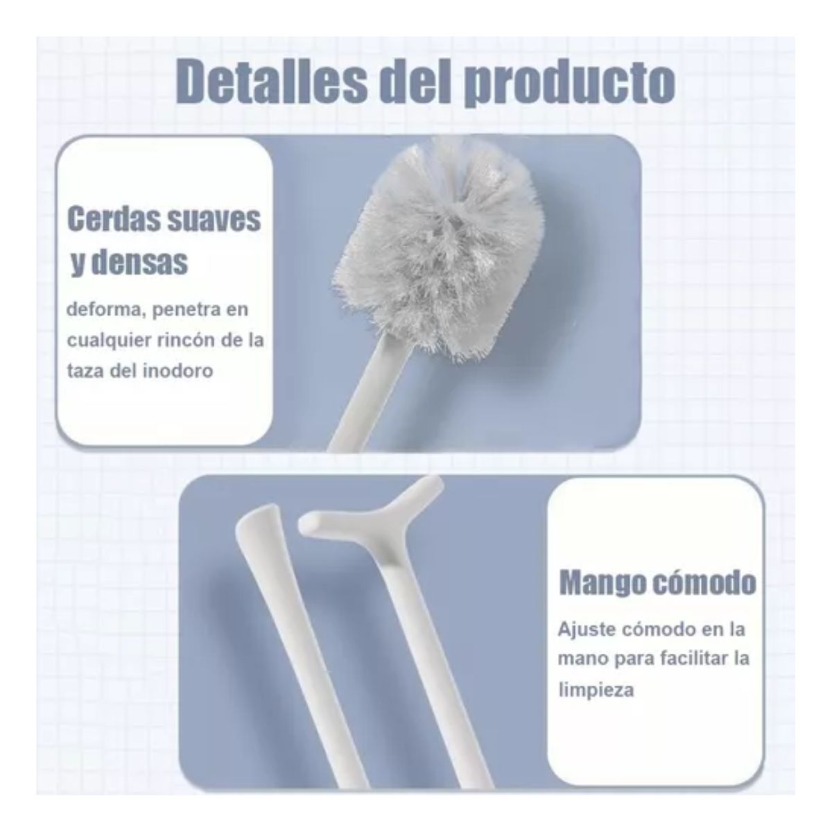 Cepillo Para Baño Y Destapador De Inodoro Kit Con Soporte