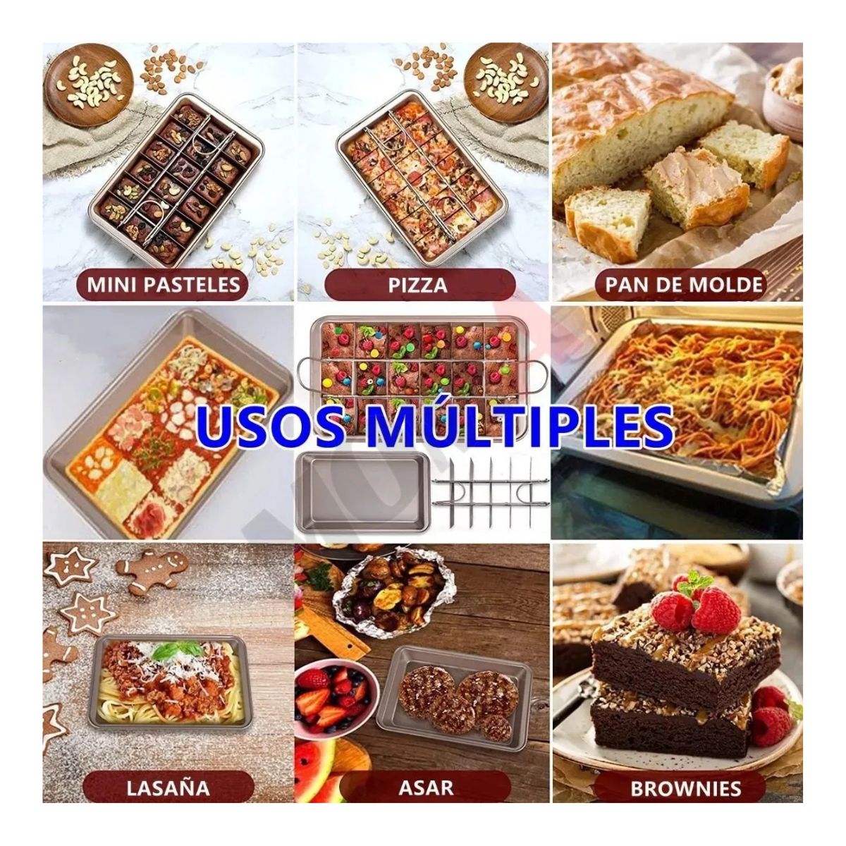 Molde De Pastel Brownie Pan Molde Para Hornear Herramientas