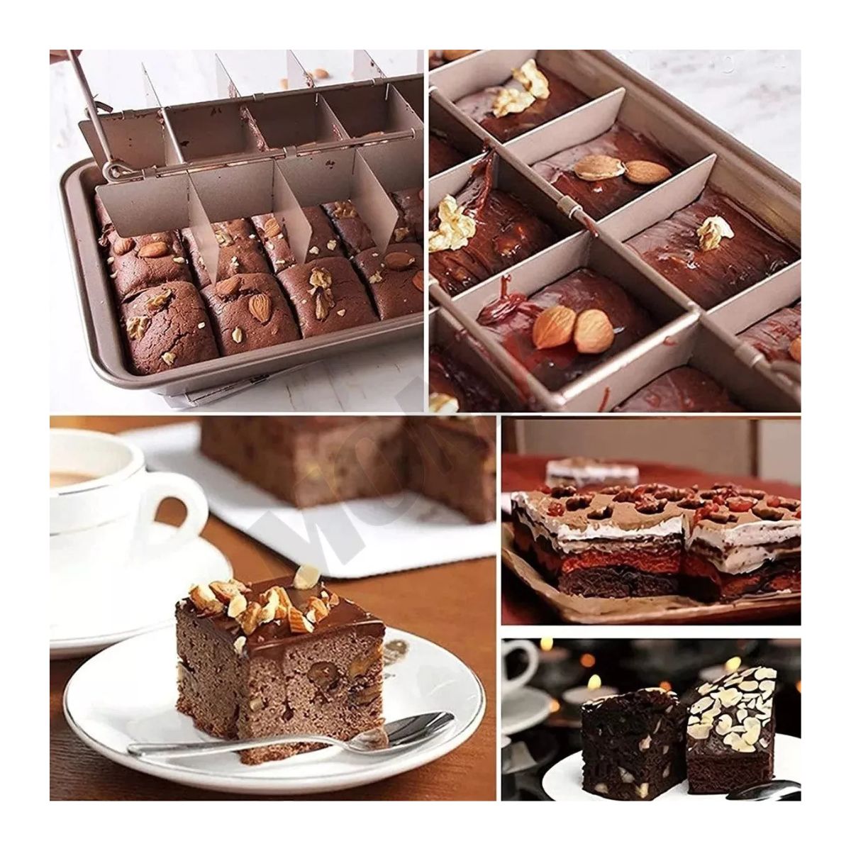 Molde De Pastel Brownie Pan Molde Para Hornear Herramientas