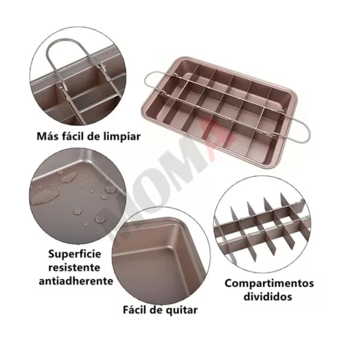 Molde De Pastel Brownie Pan Molde Para Hornear Herramientas