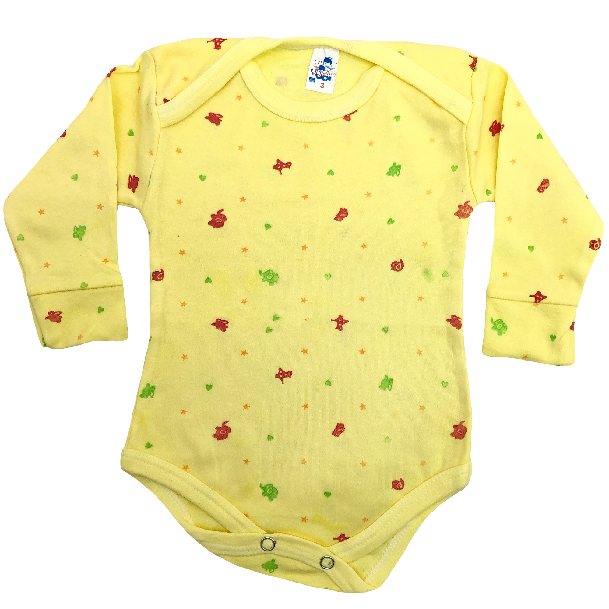 Pañalero Manga Larga Para Niña 100% algodón Pack 5