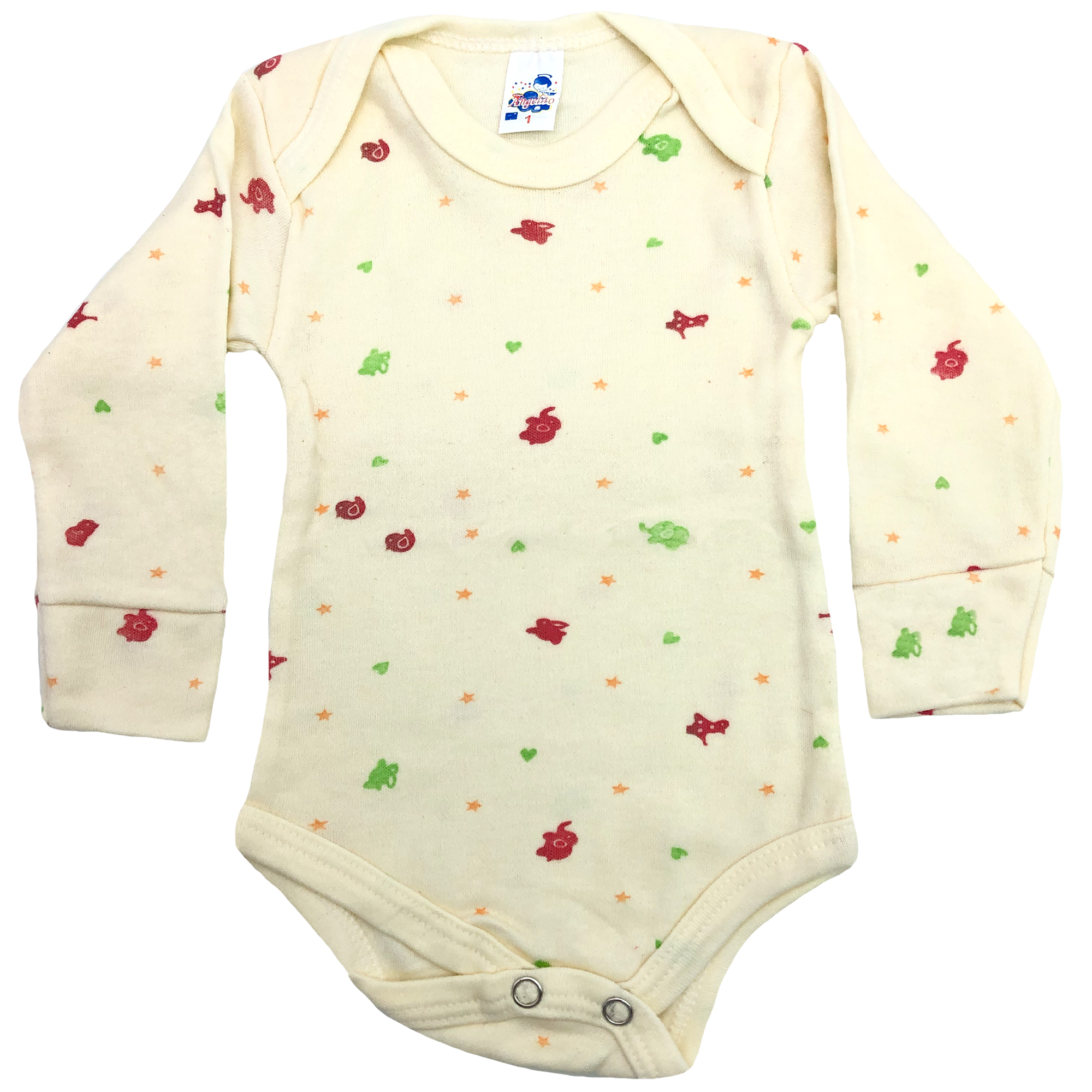 Pañalero Manga Larga Para Niña 100% algodón Pack 5