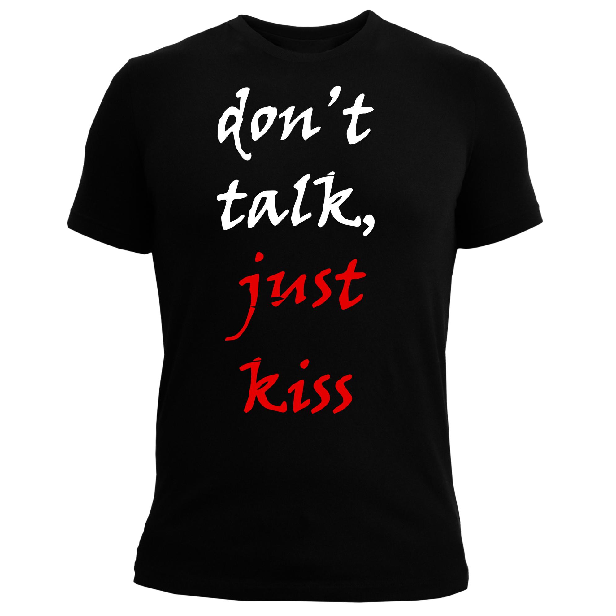 FINA Playera Hombre Alta gama Reg y Slim fit Beso ideal antro bar fiesta San Valentín