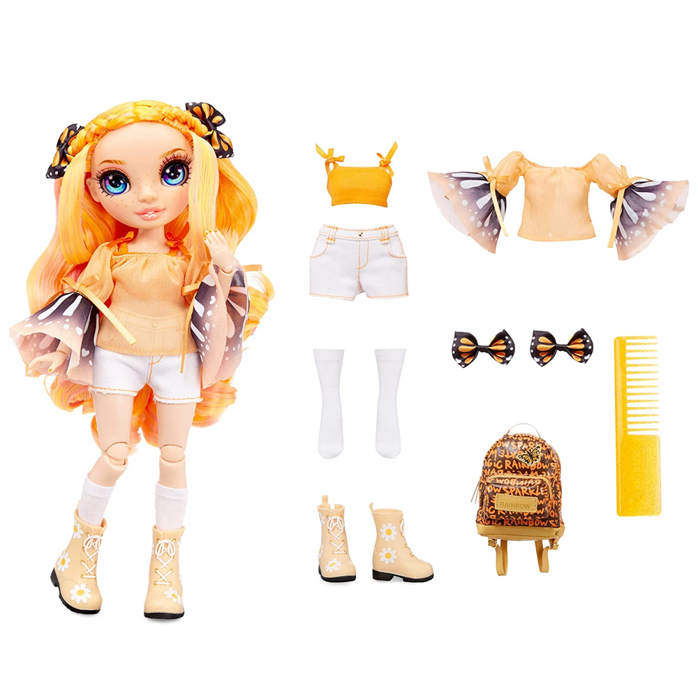 Muñeca MGA 578406EUC Rainbow High Jr High-poppy Rowan