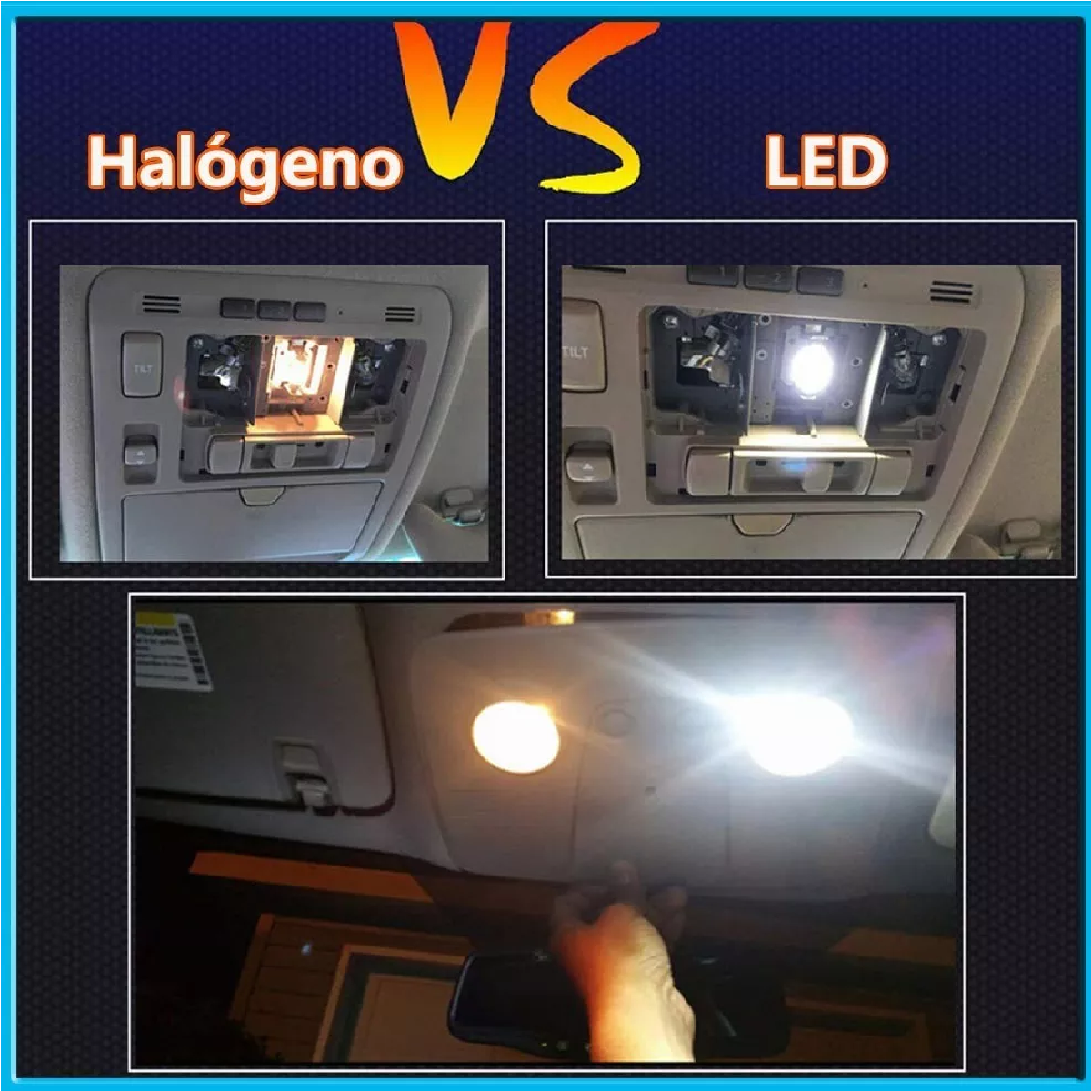 Set 10pzs Luz Led Interior Auto  C5w 31mm Blanco