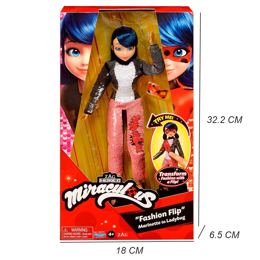 Muñeca 86981 Miraculous Marinette Transformación a Ladybug