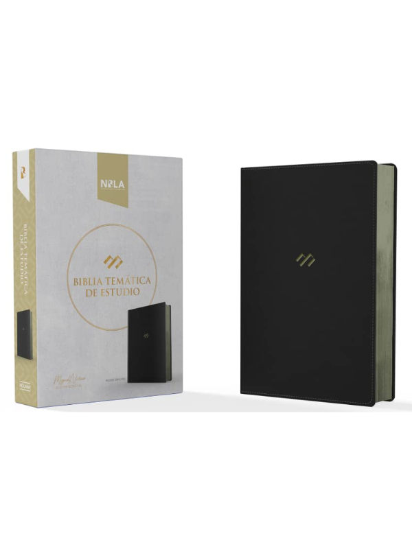 Biblia Nbla Temática De Estudio, Negro Símil Piel