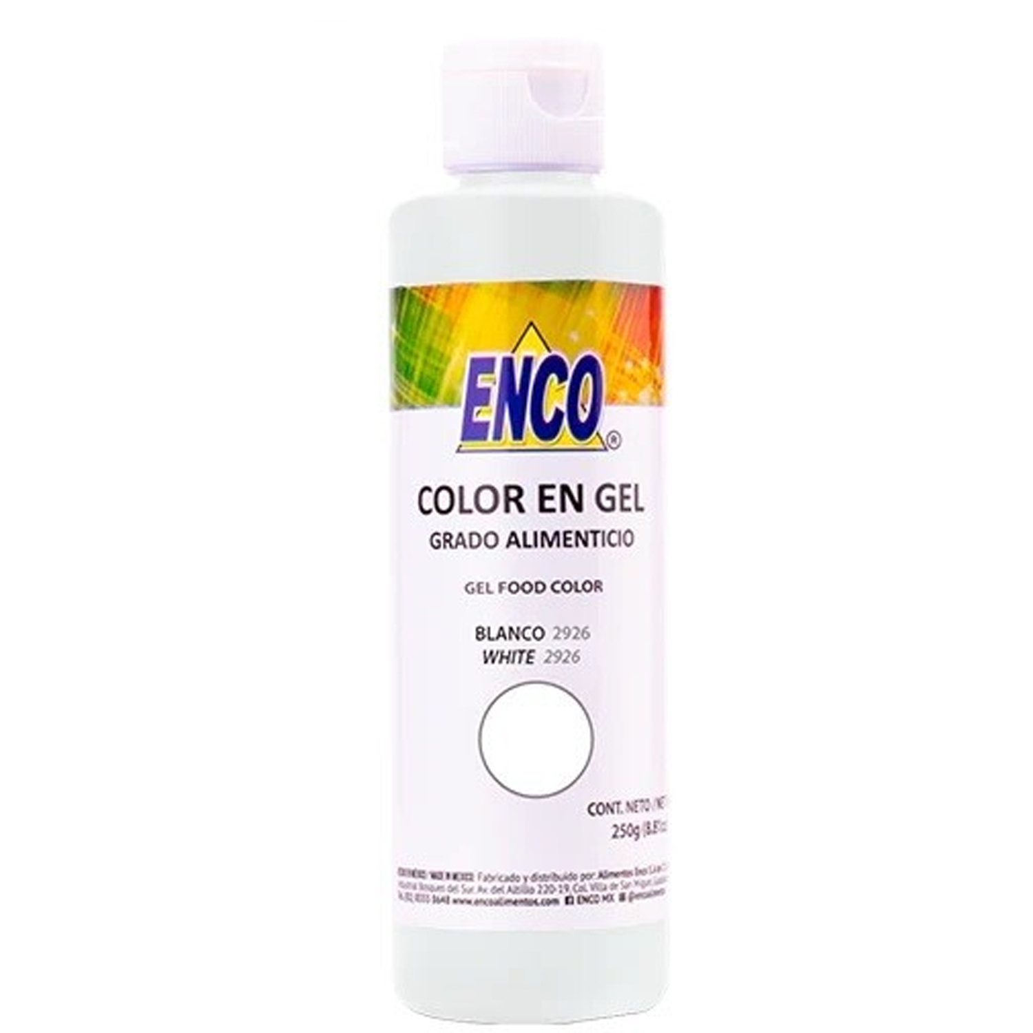 COLORANTE EN GEL ENCO 250G BLANCO 2926