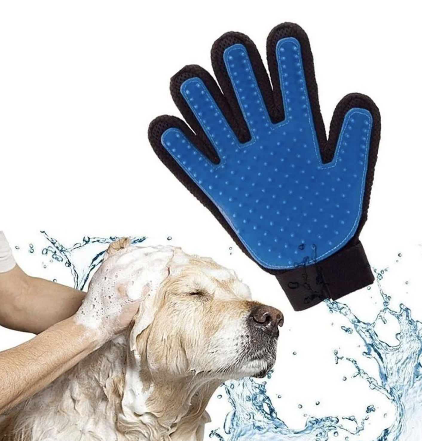 Guante Para Mascotas Perros y Gatos - No Más Pelos! Quita Los Pelos Más Fácil - Original Bluetouch