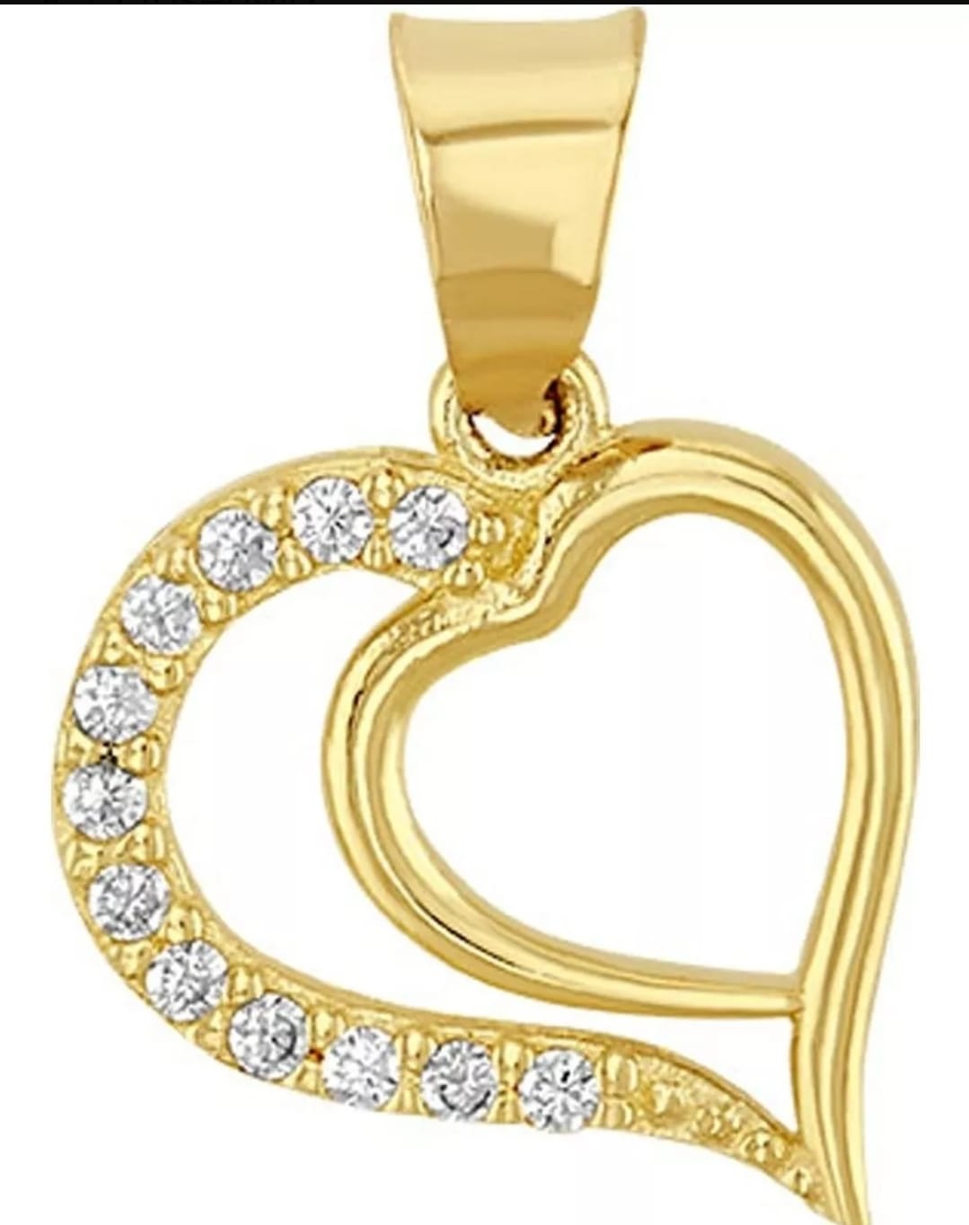 Kit Cadena + Dije Doble Corazón Oro 10 K + Obsequio.