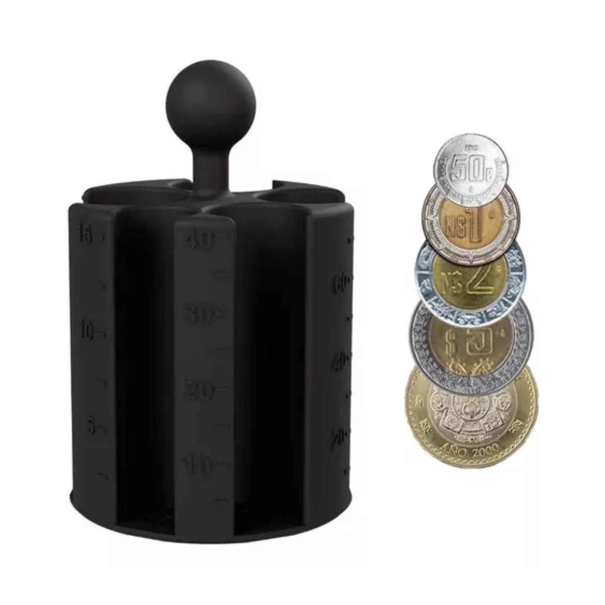 Porta Monedas Porta Vasos Auto Negro