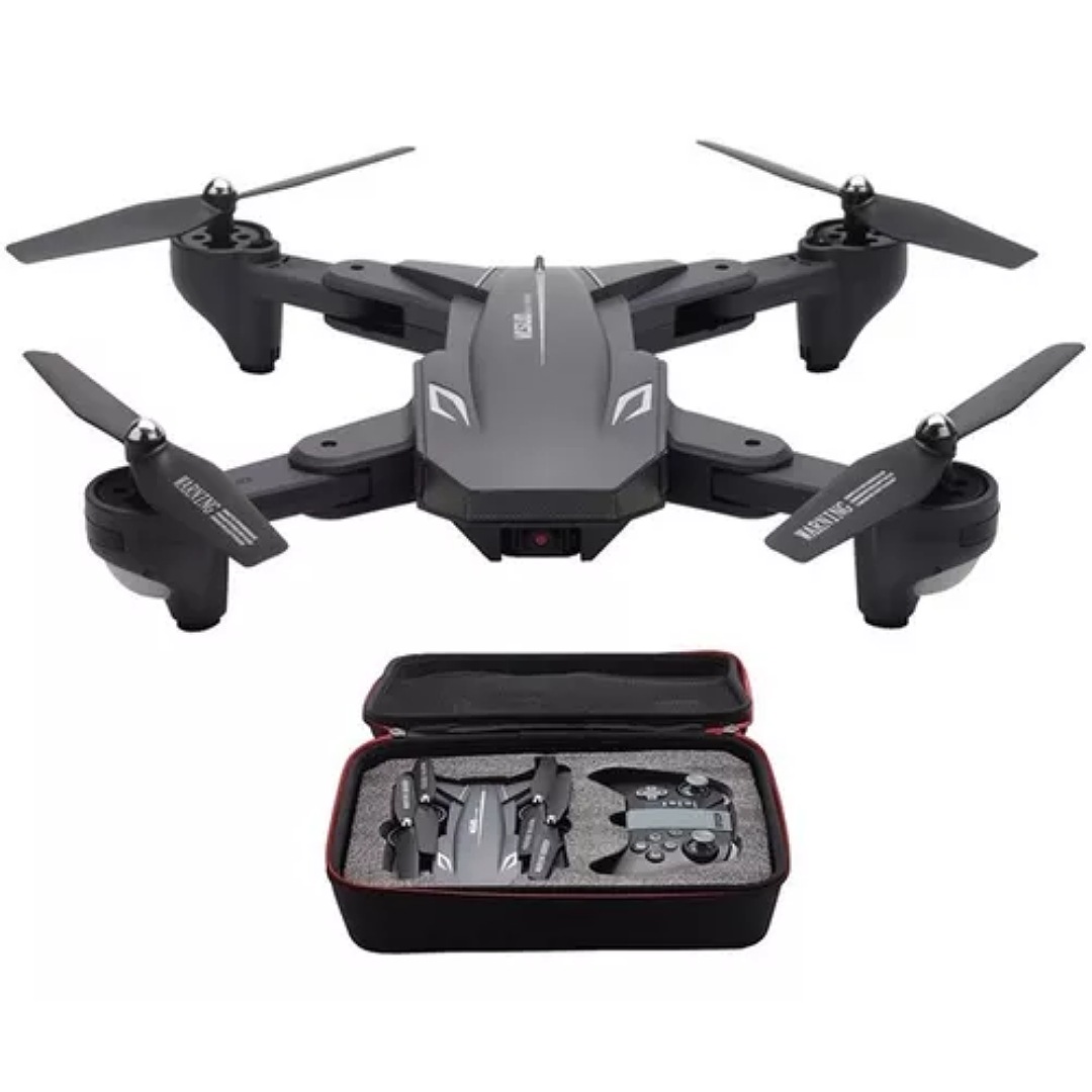 Drone Visuo XS816 con caja original con dual cámara 4K gris 2 baterías