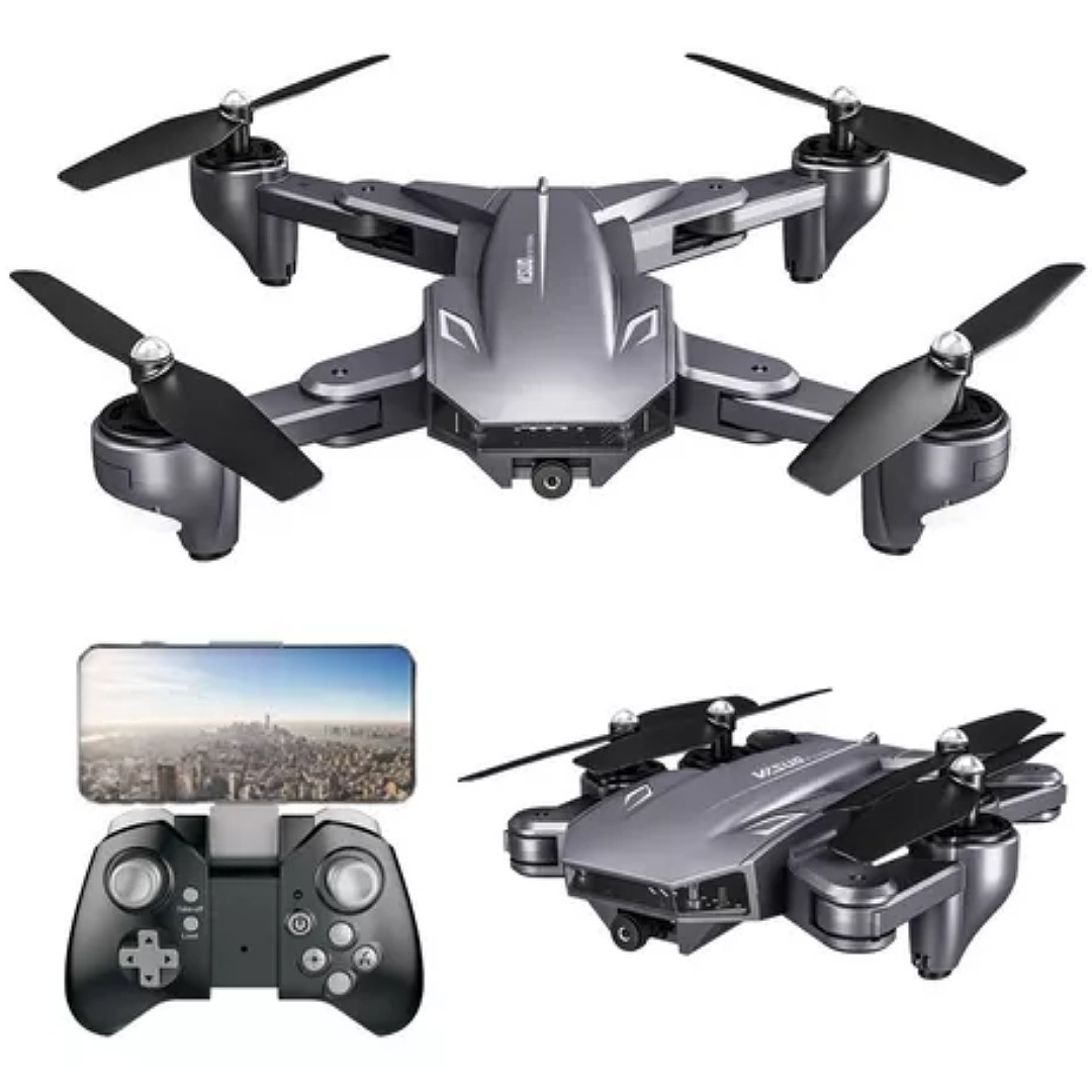 Drone Visuo XS816 con caja original con dual cámara 4K gris 2 baterías