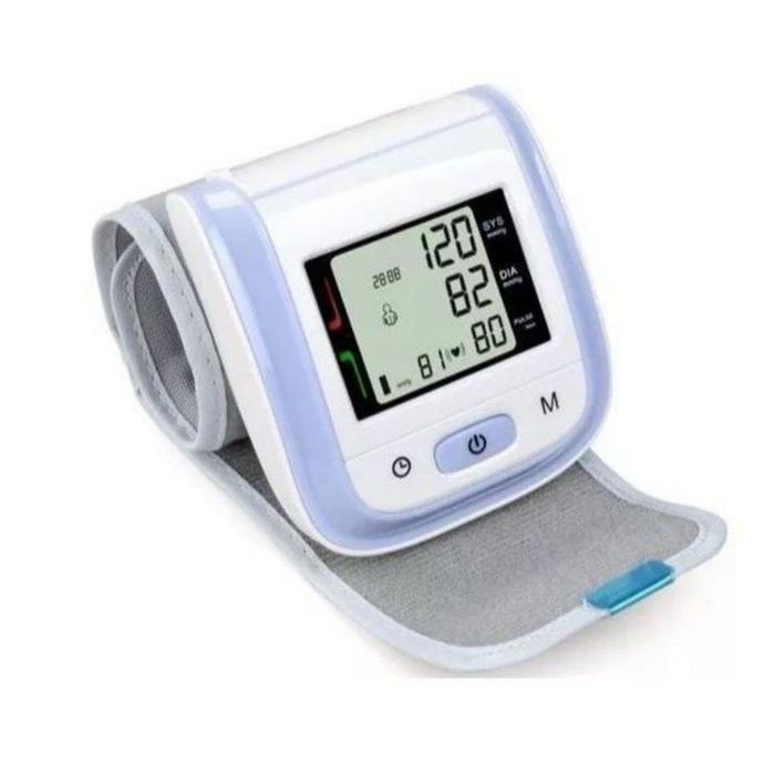 Medidor de Presión gris MXPUO-004-2 1pza Morado LCD 2 Pilas AAA 135 a 195mm Diámetro Muñeca PressuColors
