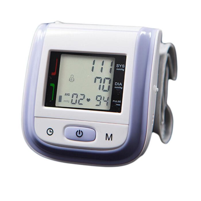 Medidor de Presión gris MXPUO-004-2 1pza Morado LCD 2 Pilas AAA 135 a 195mm Diámetro Muñeca PressuColors