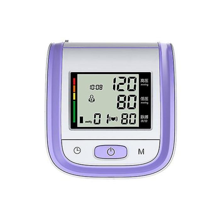Medidor de Presión gris MXPUO-004-2 1pza Morado LCD 2 Pilas AAA 135 a 195mm Diámetro Muñeca PressuColors