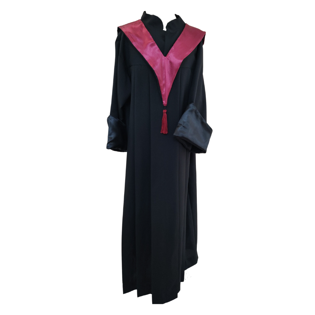 Toga Y Birrete Estola Negra Adulto Graduación