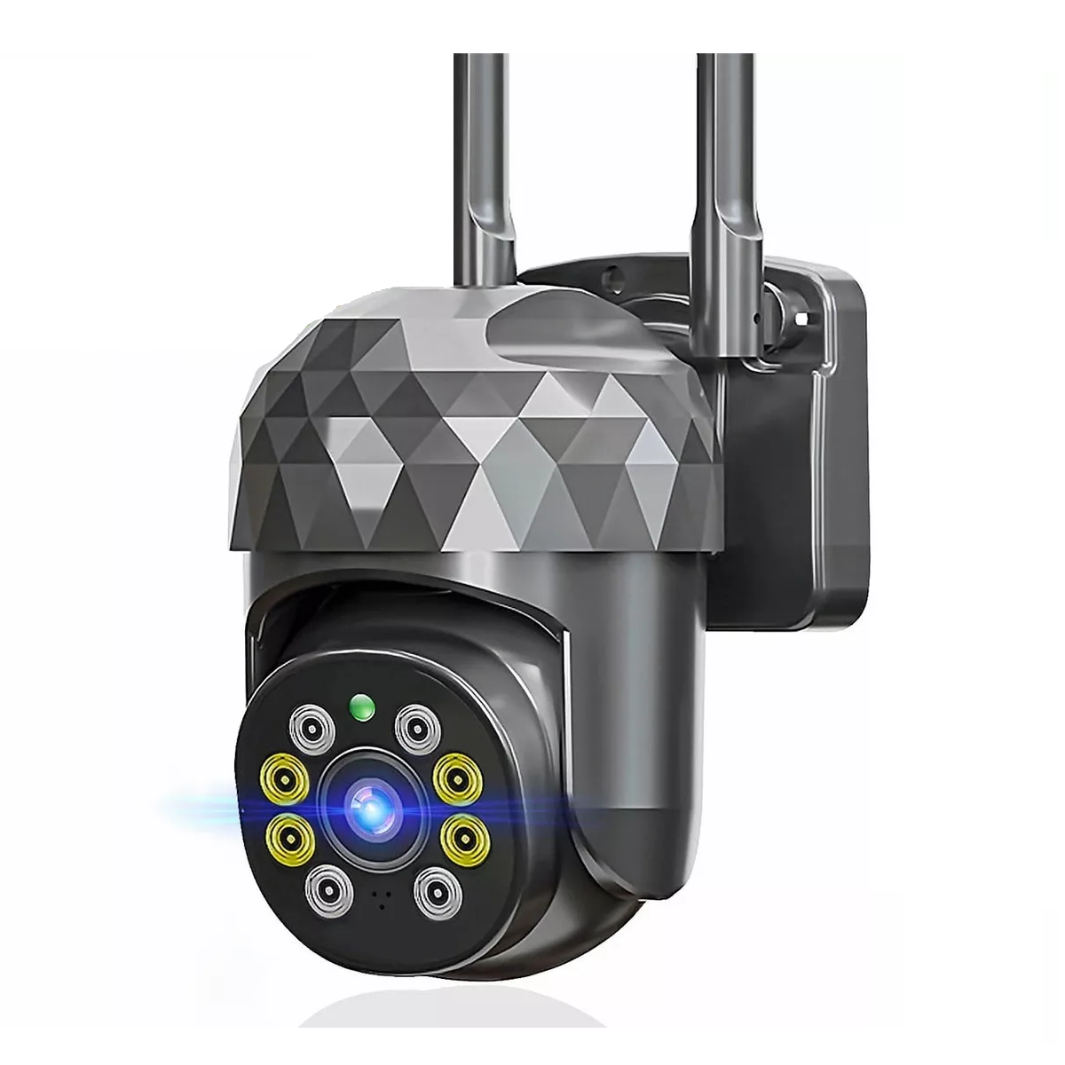 Cámara Seguridad Wifi 2mp Hd Videovigilancia Remota/alarma Negro