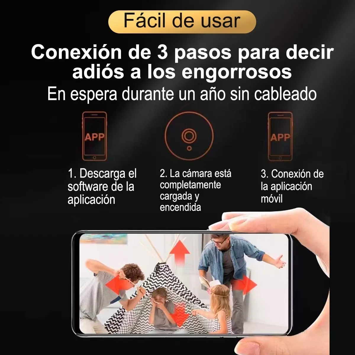 Mini Cámaras De Seguridad Wifi Inalambrico Vigilancia Hd