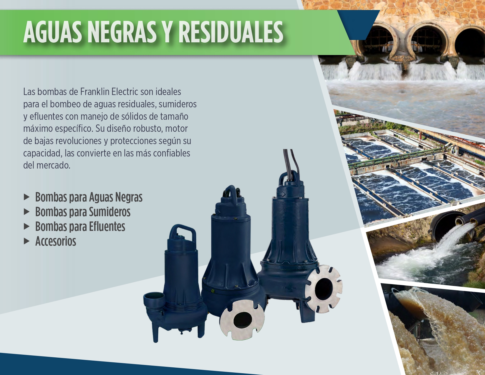 Bomba sumergible Franklin para agua residual 0.5FWS1151-0202,  0.5 HP, 115 Volts