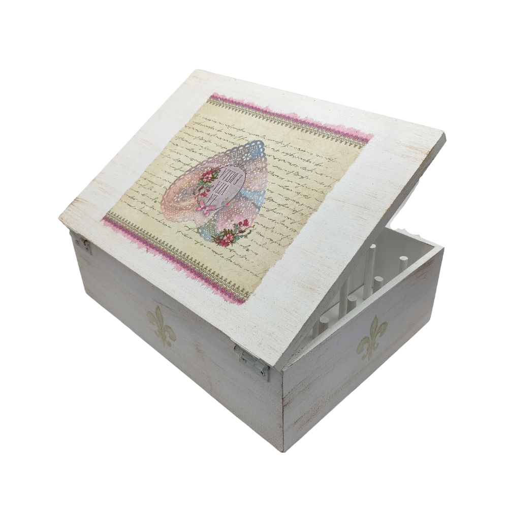 Costurero Vintage De Madera  La Vita E Bella 