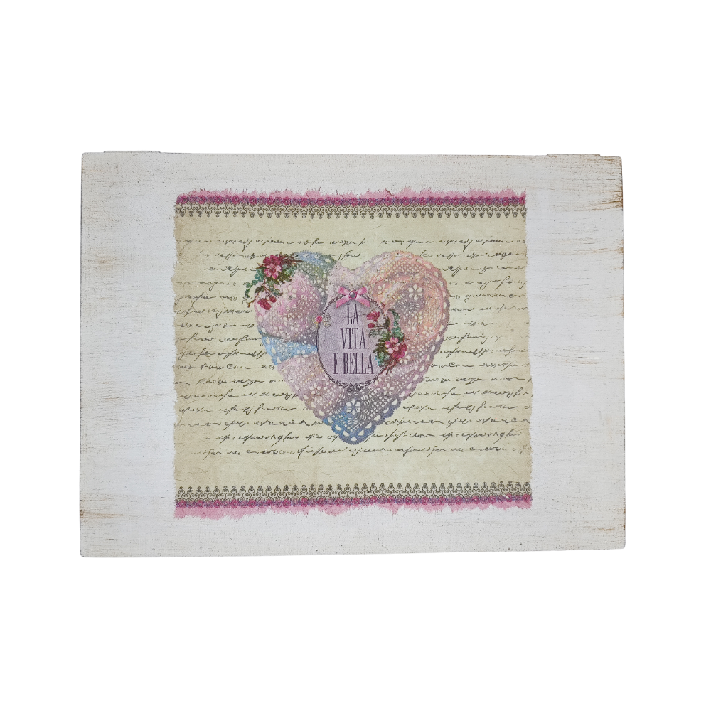 Costurero Vintage De Madera  La Vita E Bella 