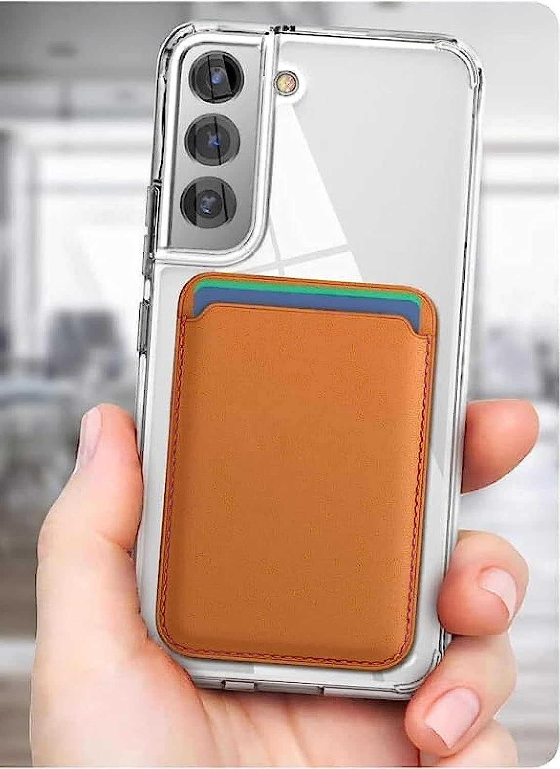 Funda para Samsung Galaxy S22 5G de 6.1" Case Minimalista Transparente Anti-Amarillo Compatible con Cargador Magsafe y Carga Inalambrica Cubierta A Prueba De Golpes Uso Rudo