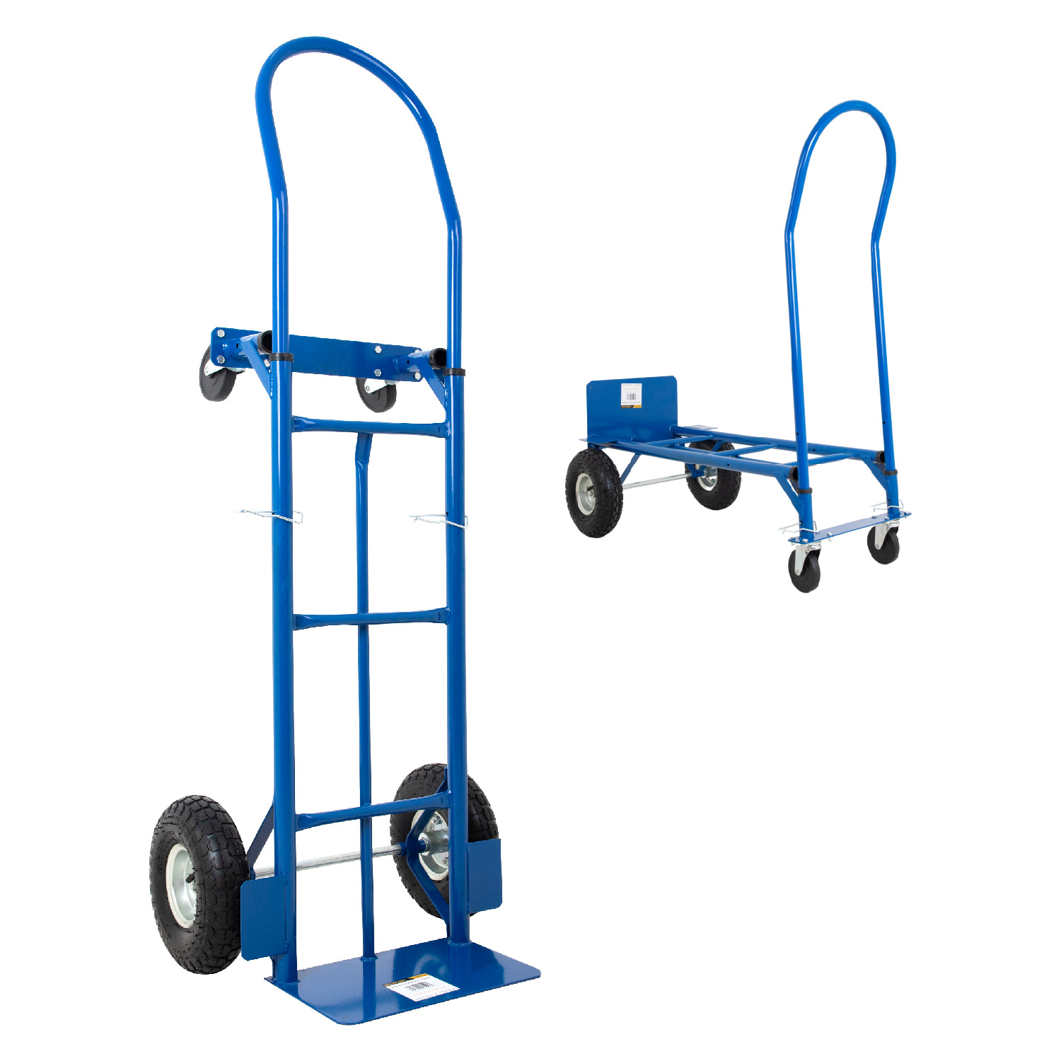 Diablito Carga Plataforma Rueda Neumatica 200/400 kg Acero 