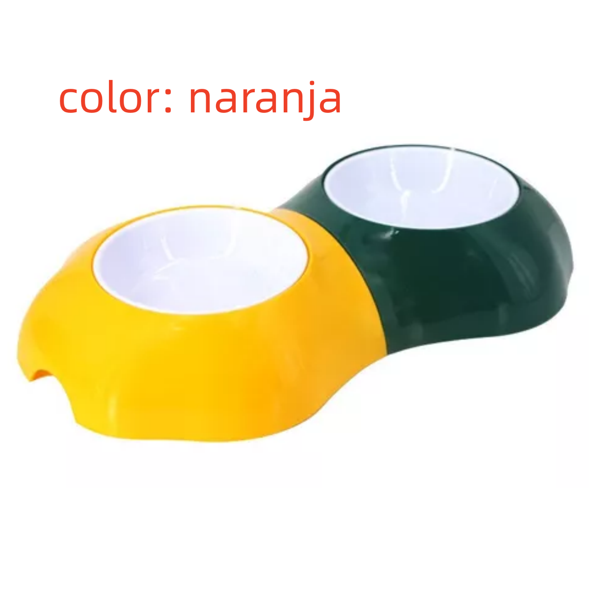 Plato De Doble Para Comida Y Agua Para Gatos