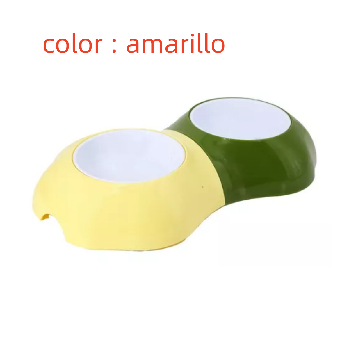 Plato De Doble Para Comida Y Agua Para Gatos