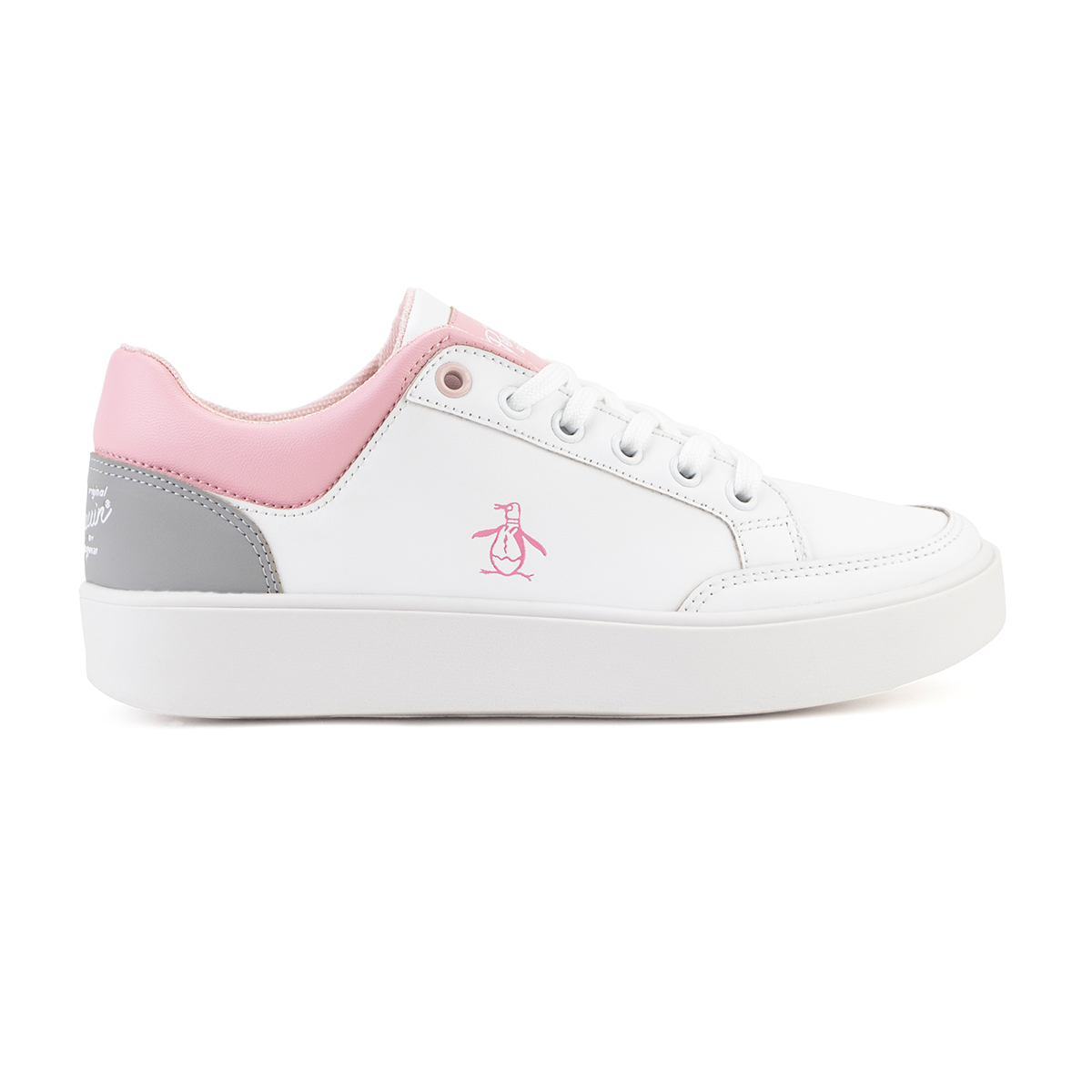 Tenis Original Penguin Style Janny De Dama Blanco-Rosa